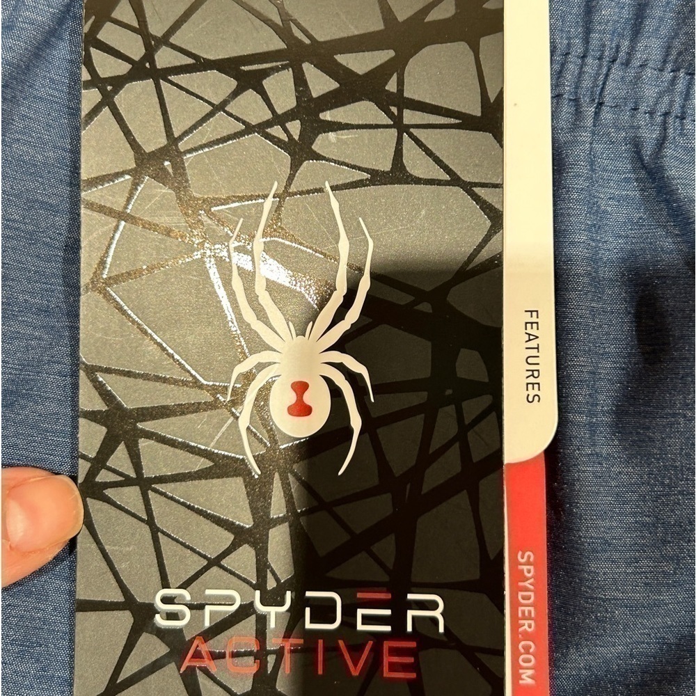 Spyder Active ProWeb Men's Pulse Blue/Black 8” Inseam Shorts Size-XL #SPM513B - Picture 8 of 16